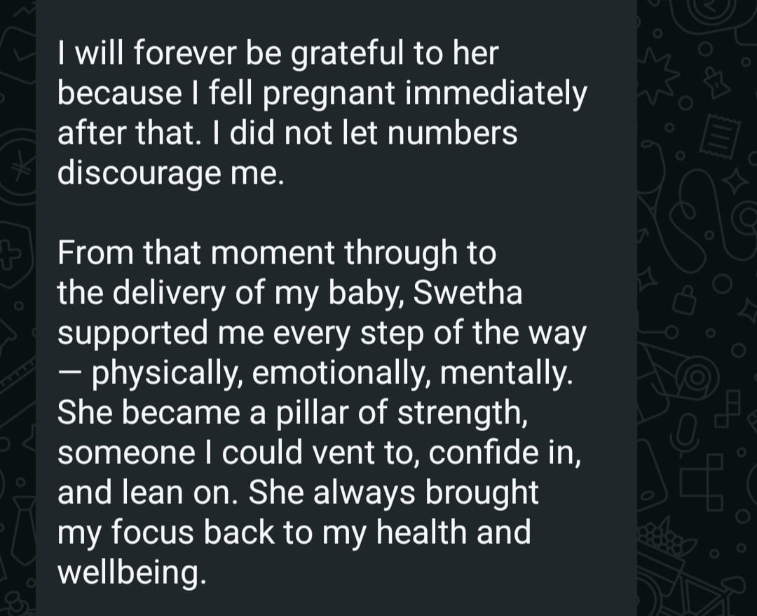 Client testimonial