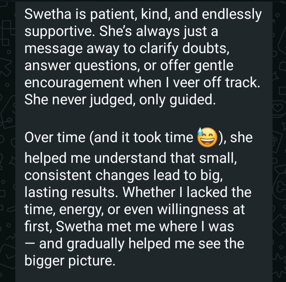 Client testimonial